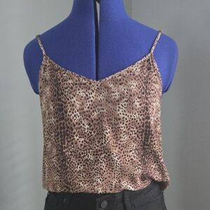 nOir Jewelry Leopard Print Cami in Brown/Tan
